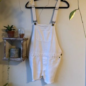 O’Neill Cream Overall Shorts